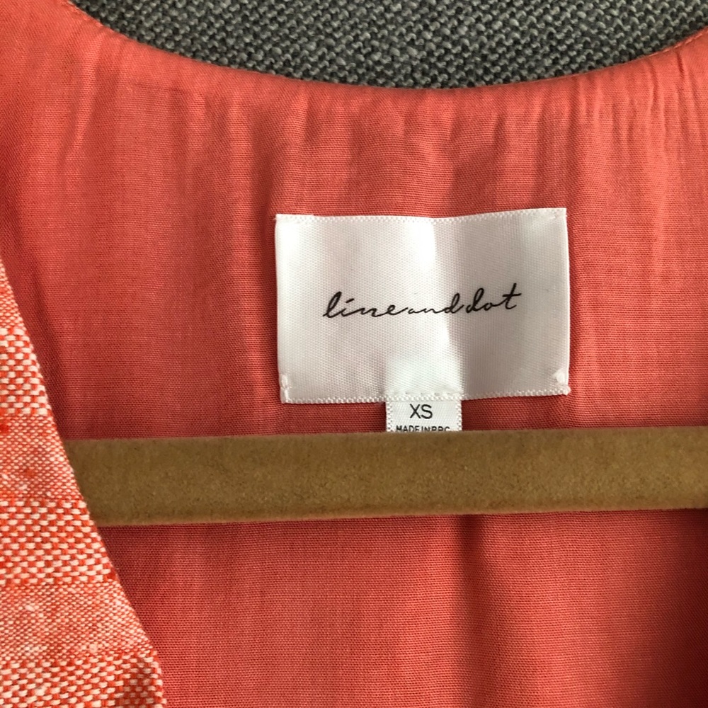 Revolve Orange Wrap Top - image 3